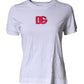 White DG Logo Crew Neck Short Sleeves T-shirt