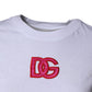 White DG Logo Crew Neck Short Sleeves T-shirt