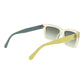 Yellow Stainless Steel Sunglasses