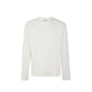 White Cotton Long Sleeve T-Shirt