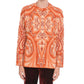 Orange Polyamide Sweatshirt