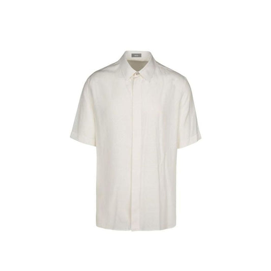 White Lyocell Shortsleeve Shirt