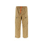 Beige Nylon Cargo Pants