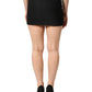 Black Cotton Pencil Cut High Waist Mini Skirt