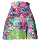 Multicolor Floral Buttoned High Waist Mini Shorts