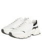 White Silver Daymaster Low Top Sneakers Shoes