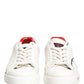 White Red Portofino Low Top Men Sneakers Shoes