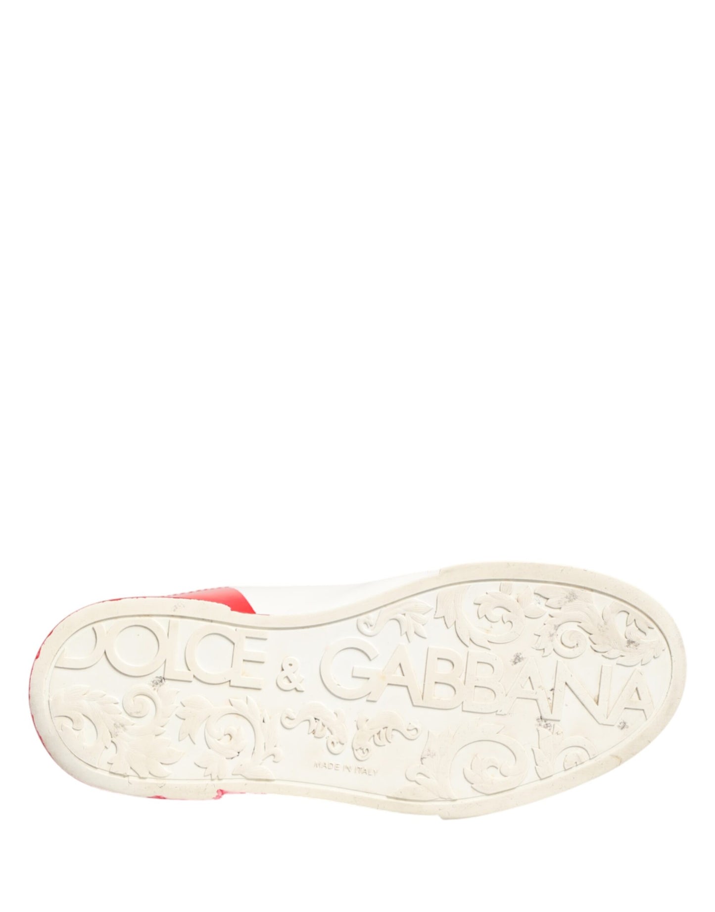 White Red Portofino Low Top Men Sneakers Shoes