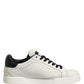 White Black Crown Low Top Sneakers Men  Shoes