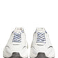 White Silver Daymaster Low Top Sneakers Shoes