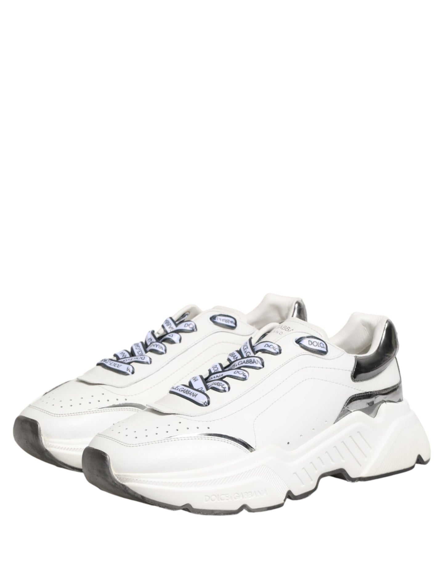 White Silver Daymaster Low Top Sneakers Shoes