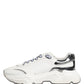 White Silver Daymaster Low Top Sneakers Shoes