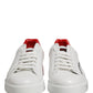 White Red Portofino Low Top Men Sneakers Shoes