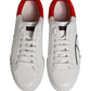 White Red Portofino Low Top Men Sneakers Shoes
