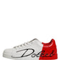 White Red Portofino Low Top Men Sneakers Shoes