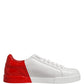 White Red Portofino Low Top Men Sneakers Shoes