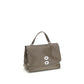 Gray Calf Leather Bos Taurus Shoulder Bag