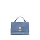 Blue Calf Leather Bos Taurus Shoulder Bag