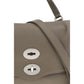 Gray Calf Leather Bos Taurus Shoulder Bag