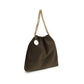 Brown Polyester Shoulder Bag