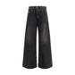 Black Cotton Relaxed Fit Jeans