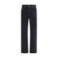 Black Cotton Relaxed Fit Jeans