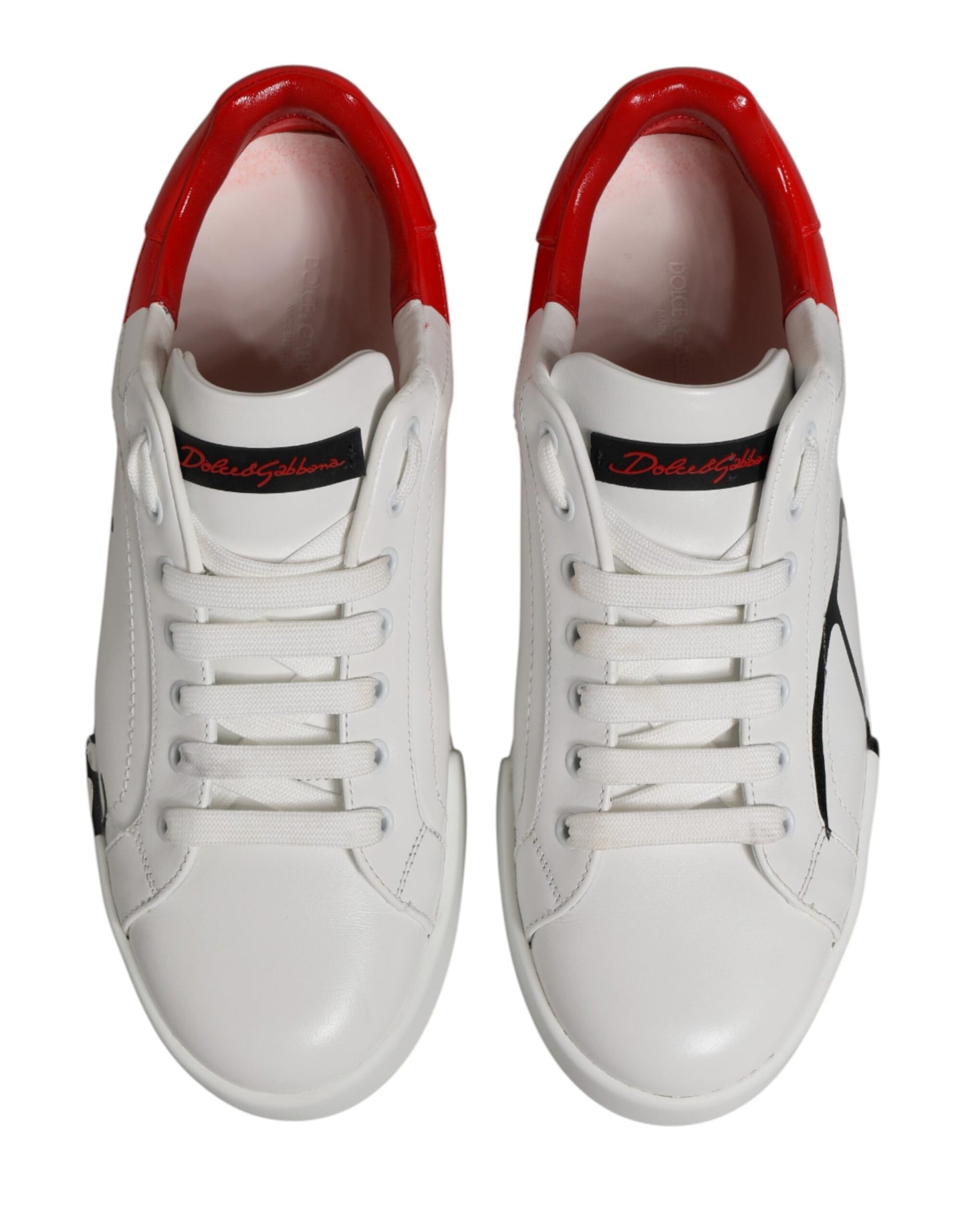White Red Portofino Low Top Men Sneakers Shoes