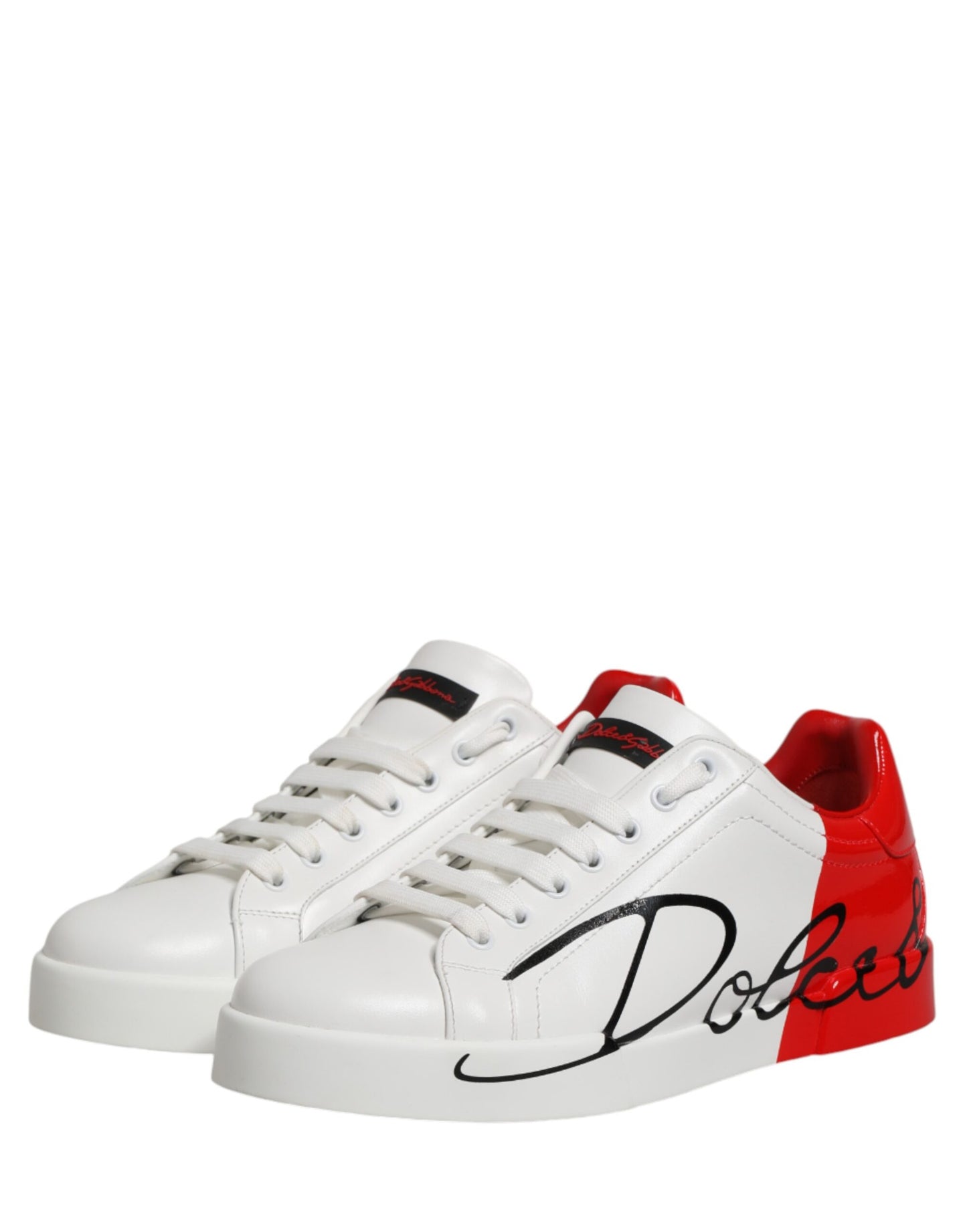 White Red Portofino Low Top Men Sneakers Shoes