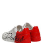 White Red Portofino Low Top Men Sneakers Shoes