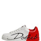 White Red Portofino Low Top Men Sneakers Shoes
