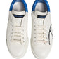 White Blue Portofino Low Top Sneakers Shoes