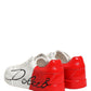 White Red Portofino Low Top Men Sneakers Shoes