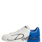 White Blue Portofino Low Top Sneakers Shoes