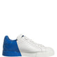 White Blue Portofino Low Top Sneakers Shoes