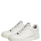 White MIAMI Calf Low Top Men Sneakers  Shoes