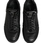 Black MIAMI Calf Low Top Men Sneakers  Shoes