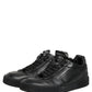 Black MIAMI Calf Low Top Men Sneakers  Shoes