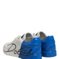 White Blue Portofino Low Top Sneakers Shoes