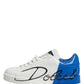White Blue Portofino Low Top Sneakers Shoes
