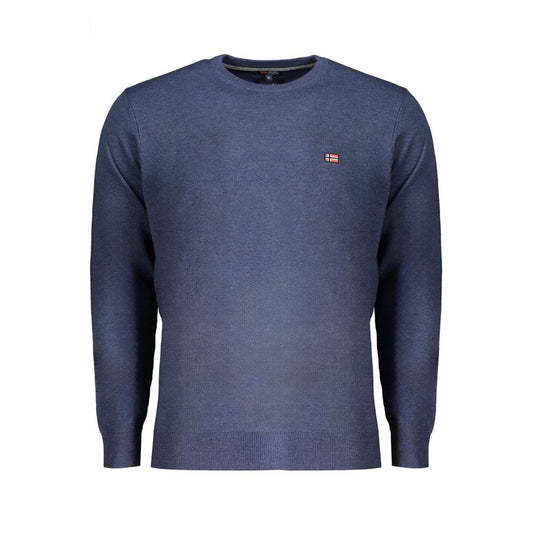 Blue Polyester Sweater