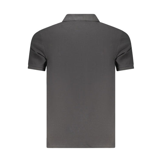 Black Cotton Polo Shirt