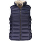 Blue Polyamide Sleveless Jacket