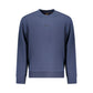 Blue Cotton Men Sweater