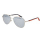 Silver Rubber Sunglasses