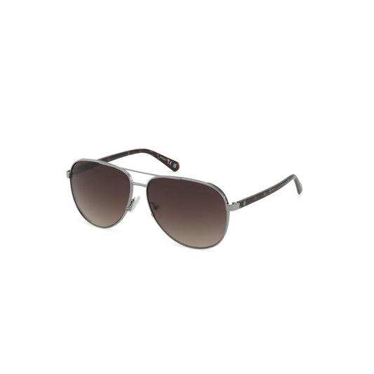 Gray Metal Sunglasses