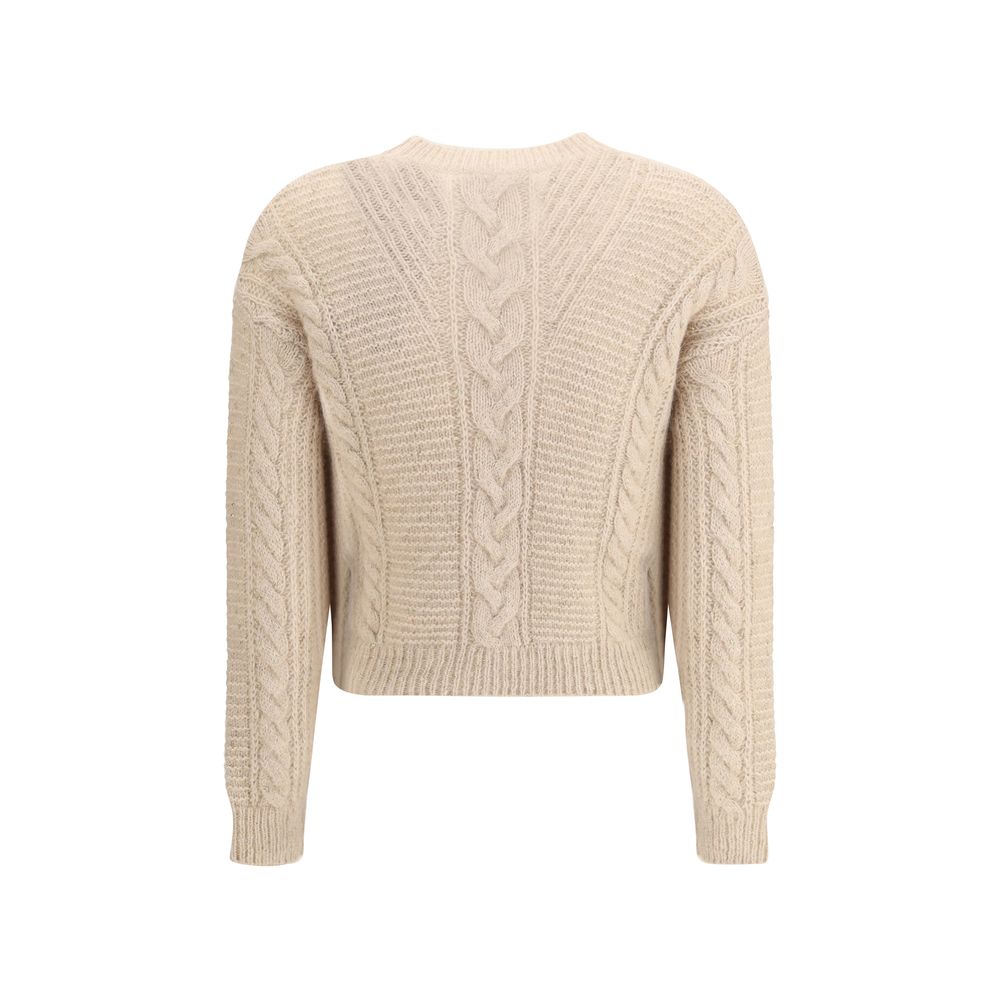 Beige Polyamide Sweatshirt