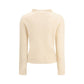 Cream Polyamide Sweatshirt