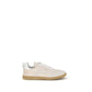 Cream Calf Leather Bos Taurus Low Top Sneakers