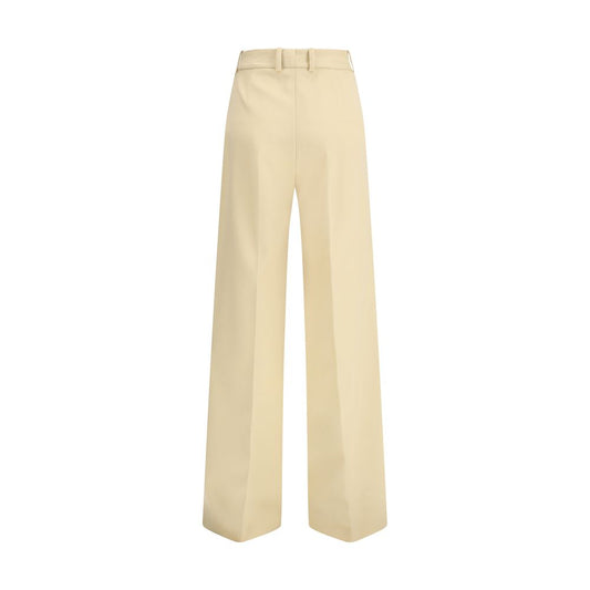 Yellow Fleece Wool Dress Pants