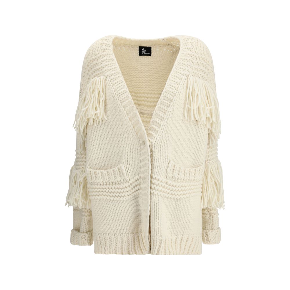 Cream Polyamide Cardigan